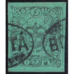 Colombia 46 1868/77 Escudo Shield Estados Unidos de Colombia usado Colombia 46 1868/77 Escudo Shield Estados Unidos de Colombia usado