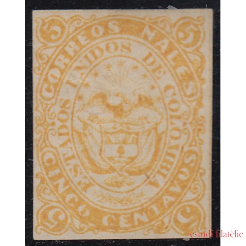 Colombia 41 1868/77 Escudo Shield Estados Unidos de Colombia MH