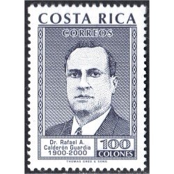 Costa Rica 678 2000 100º del Nacimiento de D. Rafael A. Calderon Guardia MNH Costa Rica 678 2000 100º del Nacimiento de D. Rafael A. Calderon Guardia MNH