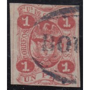 Colombia 38a 1867 Escudo Shield Estados Unidos de Colombia usado