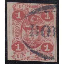 Colombia 38a 1867 Escudo Shield Estados Unidos de Colombia usado Colombia 38a 1867 Escudo Shield Estados Unidos de Colombia usado