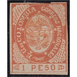 Colombia 33 1865 Escudo Shield Estados Unidos de Colombia MH Colombia 33 1865 Escudo Shield Estados Unidos de Colombia MH