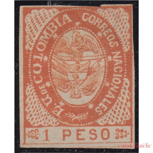 Colombia 33 1865 Escudo Shield Estados Unidos de Colombia MH
