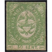 Colombia 32a 1865 Escudo Shield Estados Unidos de Colombia MH 