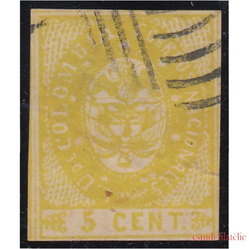 Colombia 29a 1865 Escudo Shield Estados Unidos de Colombia usado 