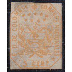 Colombia 19 1862 Escudo Shield Estados Unidos de Colombia MH Colombia 19 1862 Escudo Shield Estados Unidos de Colombia MH