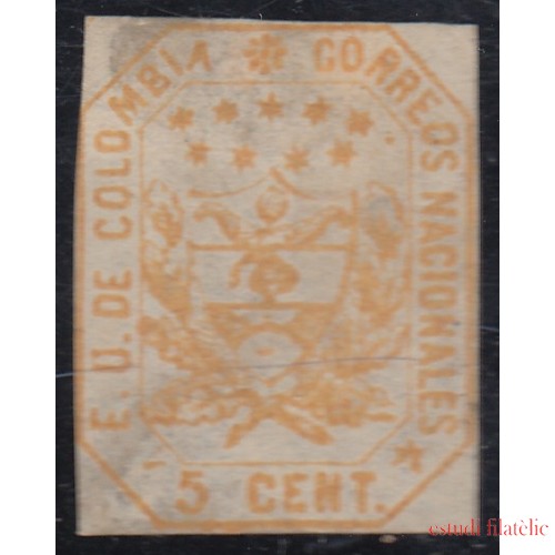 Colombia 19 1862 Escudo Shield Estados Unidos de Colombia MH 