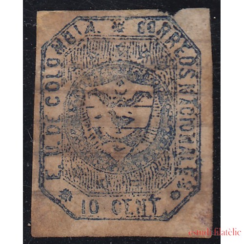 Colombia 15 1862 Escudo Shield Estados Unidos de Colombia usado 