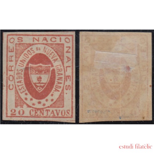 Colombia 13 1861 Escudo Shield Estados Unidos de Nueva Granada  MH 