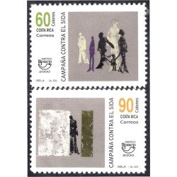 Costa Rica 685/86 2000 Serie América UPAEP. Lucha contra el SIDA MNH Costa Rica 685/86 2000 Serie América UPAEP. Lucha contra el SIDA MNH