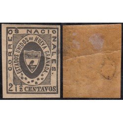 Colombia 10 1861 Escudo Shield Estados Unidos de Nueva Granada MH Colombia 10 1861 Escudo Shield Estados Unidos de Nueva Granada MH