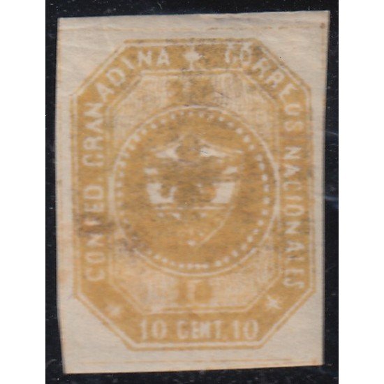 Colombia 8 1860 Escudo Shield MH Colombia 8 1860 Escudo Shield MH