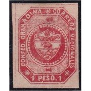 Colombia 6 1859 Escudo Shield MH