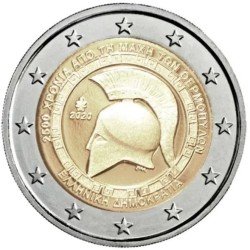 Grecia 2020 2 € euros conmemorativos Batalla Termópilas Grecia 2020 2 € euros conmemorativos Batalla Termópilas