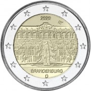 Alemania 2020 2 € euros conm.  Brandeburgo- Palacio Sanssouci   ( 5 cecas )