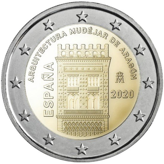 España 2020 2 € euros conmemorativos Arquitectura Mudéjar de Aragón España 2020 2 € euros conmemorativos Arquitectura Mudéjar de Aragón