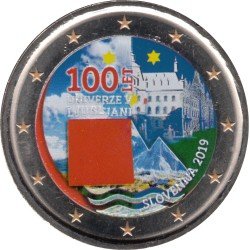 Eslovenia 2019 2 € euros conmemorativos Color Universidad de Ljubljana Eslovenia 2019 2 € euros conmemorativos Color Universidad de Ljubljana