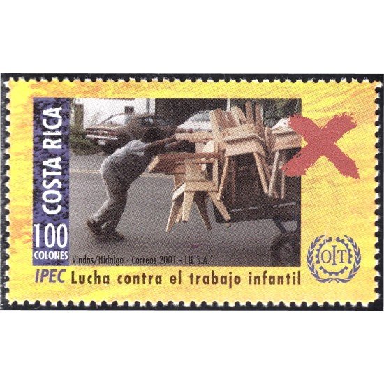 Costa Rica 696 2001 Lucha contra el trabajo infantil MNH