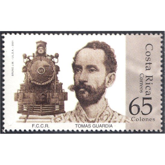 Costa Rica 697 2001 D. Tomas Guardia. Hombre de Estado MNH