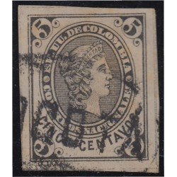 Colombia 67b 1881 Libertad Liberty usado Colombia 67b 1881 Libertad Liberty usado