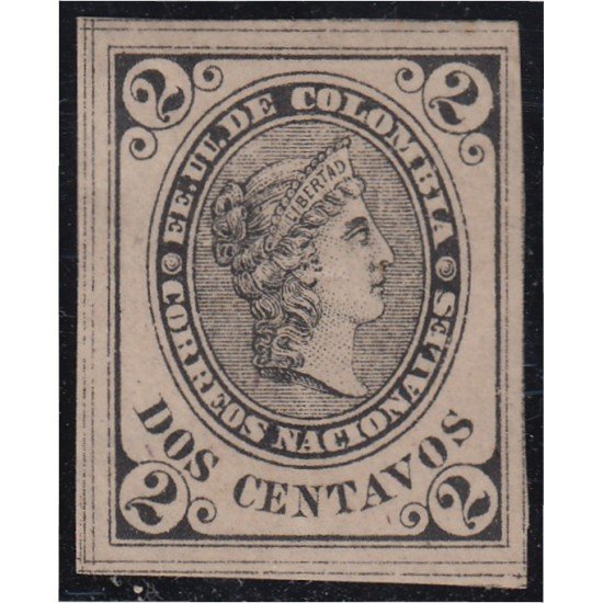 Colombia 66 1881 Libertad Liberty MH Colombia 66 1881 Libertad Liberty MH