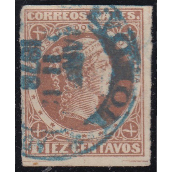 Colombia 55 1876/80 Libertad Liberty usado Colombia 55 1876/80 Libertad Liberty usado
