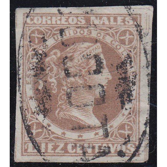 Colombia 55b 1876/80 Libertad Liberty usado Colombia 55b 1876/80 Libertad Liberty usado