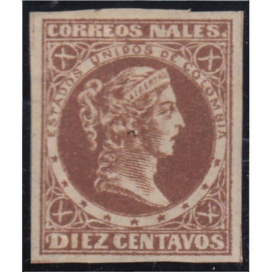 Colombia 55 1876/80 Libertad Liberty MH Colombia 55 1876/80 Libertad Liberty MH