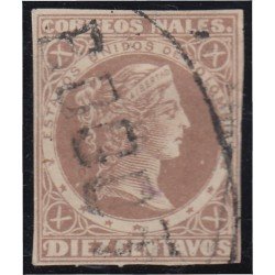 Colombia 54b 1876/80 Libertad Liberty usado Colombia 54b 1876/80 Libertad Liberty usado