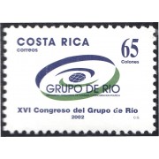 Costa Rica 706 2002 XVI Congreso de Jefes de Estado MNH