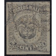 Colombia 53B 1870/79 Escudo Shield usado
