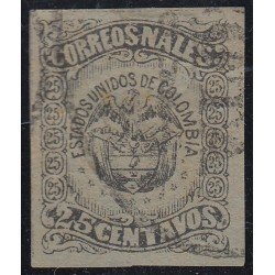 Colombia 53B 1870/79 Escudo Shield usado Colombia 53B 1870/79 Escudo Shield usado