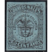 Colombia 53 1870/79 Escudo Shield usado
