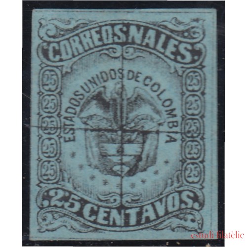 Colombia 53 1870/79 Escudo Shield usado