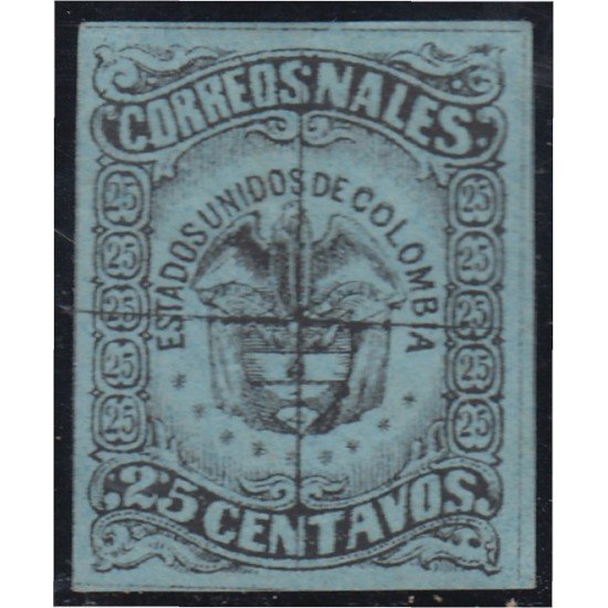Colombia 53 1870/79 Escudo Shield usado Colombia 53 1870/79 Escudo Shield usado