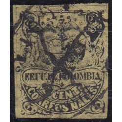 Colombia 51b 1870/79 Escudo Shield usado Colombia 51b 1870/79 Escudo Shield usado