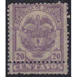 Colombia 98a 1890 Escudo Shield MH Colombia 98a 1890 Escudo Shield MH