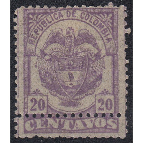 Colombia 98a 1890 Escudo Shield MH Colombia 98a 1890 Escudo Shield MH