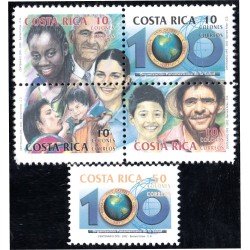 Costa Rica 708/12 2002 100º de la Organización Panamericana de la Salud MNH Costa Rica 708/12 2002 100º de la Organización Panamericana de la Salud MNH