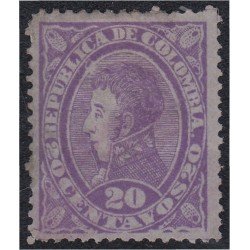Colombia 88a 1886 Político Antonio Nariño MH Colombia 88a 1886 Político Antonio Nariño MH