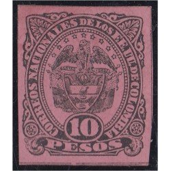 Colombia 81a 1883/89 Escudo Shield MH Sin dentar Colombia 81a 1883/89 Escudo Shield MH Sin dentar