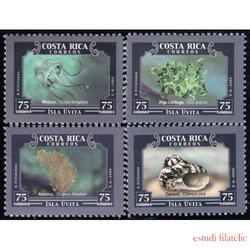 Costa Rica 714/17 2002 Fauna y Flora Marina de la Isla UVITA MNH