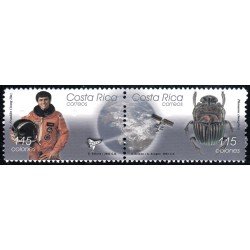 Costa Rica 726/27 2003 Homenaje al astronauta Framklin Diaz MNH