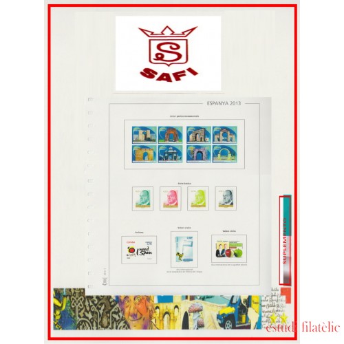 Safi Hojas España 2016 Ilustrado a color con protector Safi Hojas España 2016 Ilustrado a color con protector