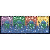Costa Rica 742/45 2003 Navidad Sobre tasa en beneficio de la Ciudad de los Niños MNH