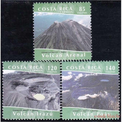 Costa Rica 752/54 2004 Volcanes MNH