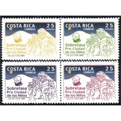 Costa Rica 755/58 2004 Navidad Sobre tasa en beneficio de la Ciudad de los Niños MNH