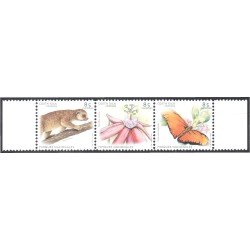 Costa Rica 773/75 2005 Parques Nacionales Flora y Fauna MNH