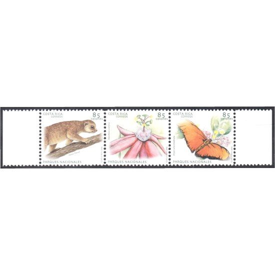 Costa Rica 773/75 2005 Parques Nacionales Flora y Fauna MNH