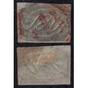 Brasil Brazil 8 1844/46 Cifras oblicuas usado Brasil Brazil 8 1844/46 Cifras oblicuas usado